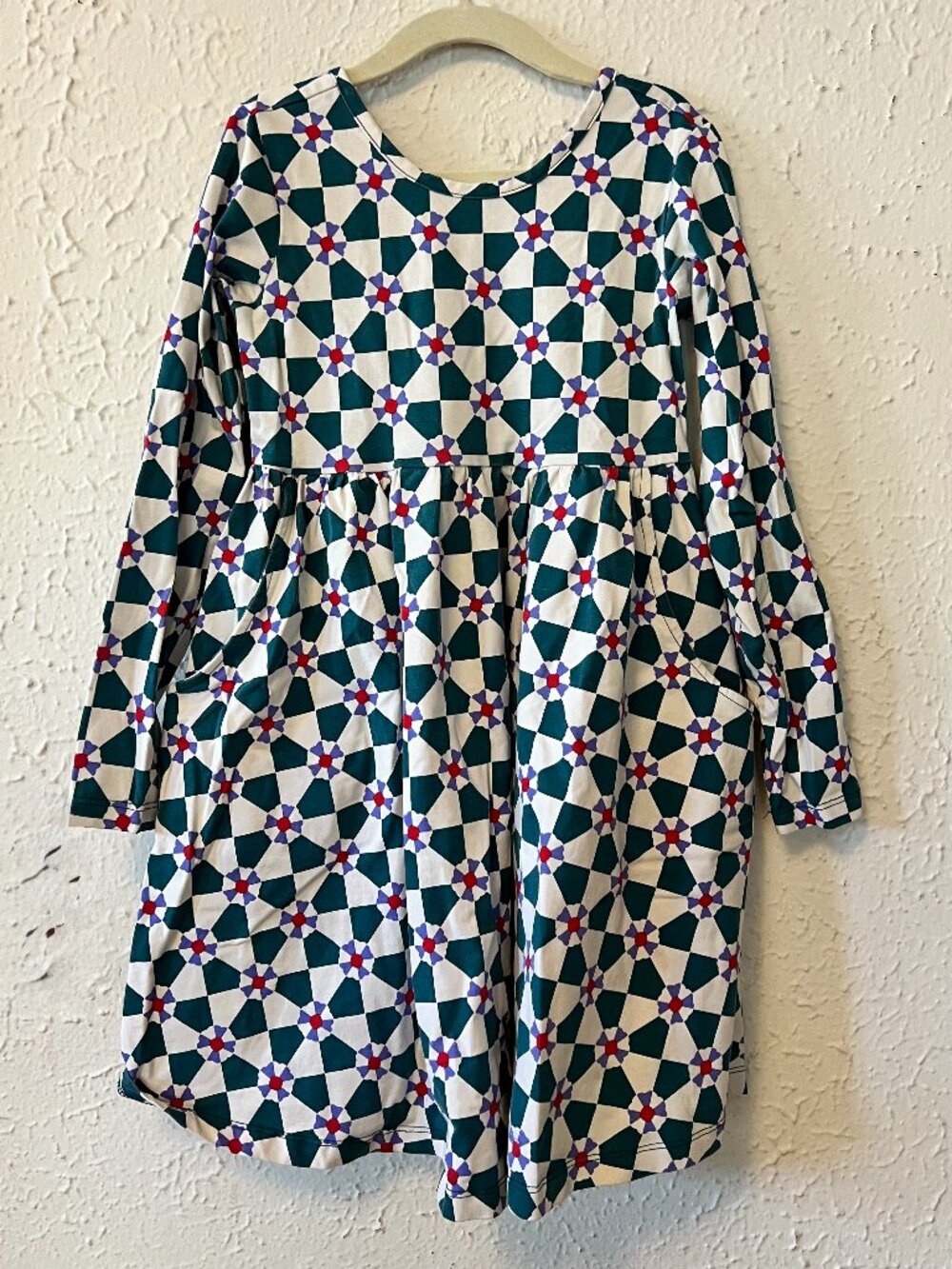 Hanna Andersson Cotton print Dress size 6-7